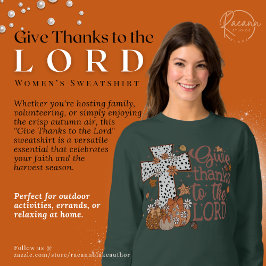 Sudadera de mujer "Den gracias al Señor"