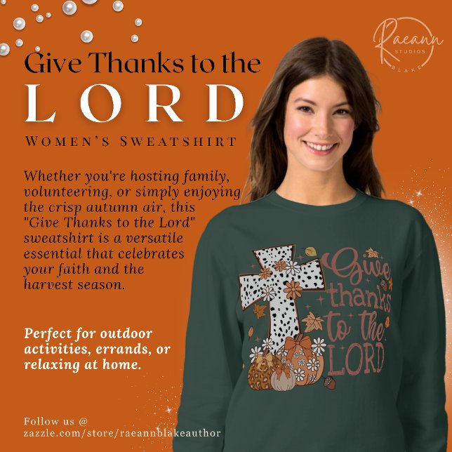 Sudadera de mujer "Den gracias al Señor" (Subido por el creador)