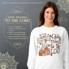 Sudadera de mujer "Den gracias al Señor"