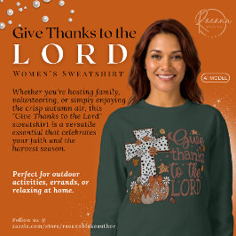 Sudadera de mujer "Den gracias al Señor"