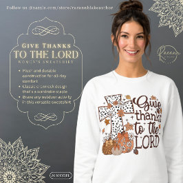 Sudadera de mujer "Den gracias al Señor"