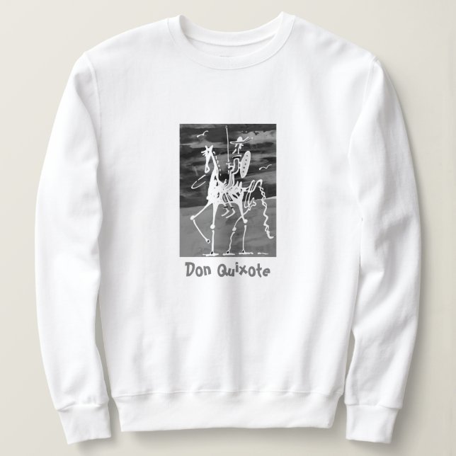 Sudadera de mujer Don Quixote (Anverso del diseño)