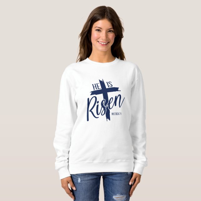 Sudadera de Mujer Él Ha Resucitado (Anverso completo)