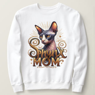 Sudadera de Mujer Mamá de Gato Sphynx