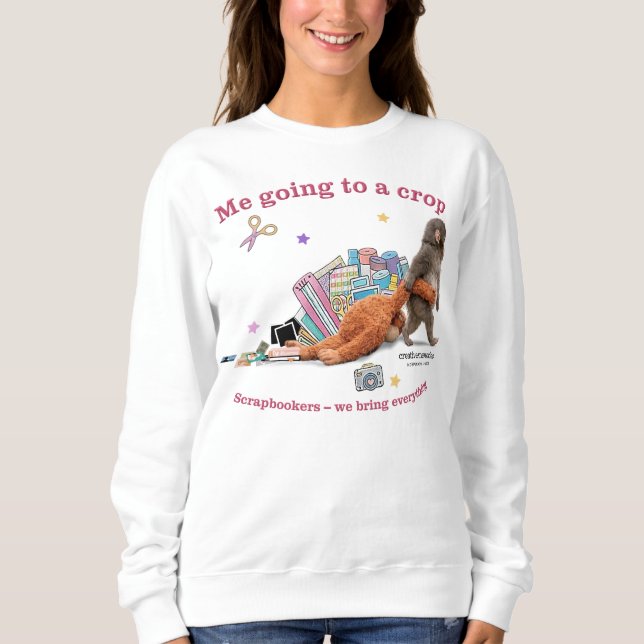 Sudadera de mujer Punch the Monkey (Anverso)