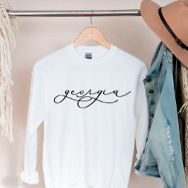 Sudadera de mujeres con escritura estatal en Georg