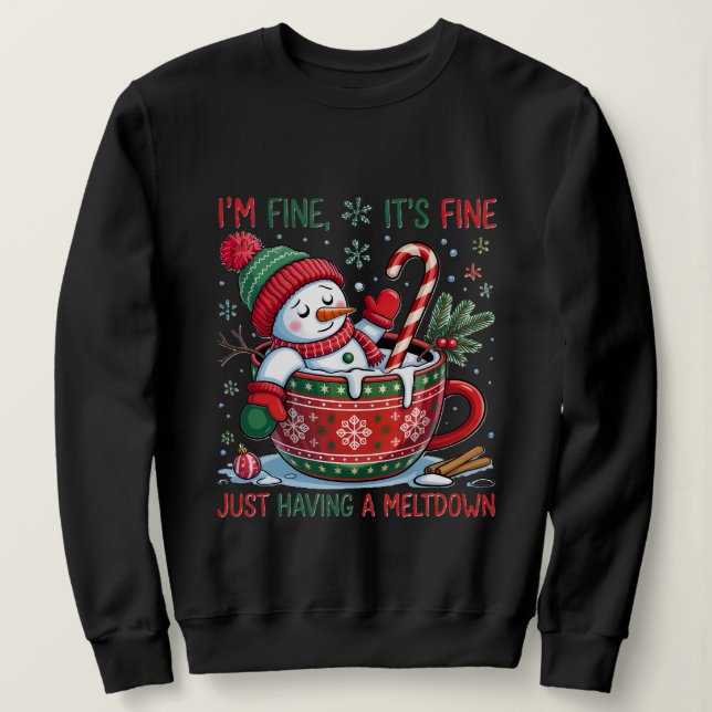 Sudadera de muñeco de nieve (Anverso del diseño)