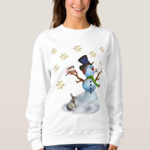 Sudadera de muñeco de nieve para mujer