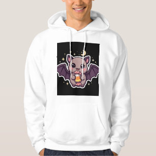 Sudadera de Murciélago Lindo Sosteniendo Caramelo 