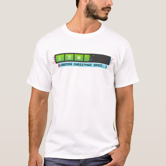 Sudadera de Navidad Cargando – Camiseta Divertida  (Anverso)