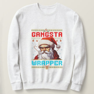 Sudadera de Navidad con envoltorio de gánster