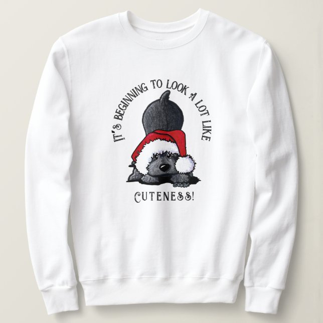Sudadera de Navidad de Cocker Spaniel KiniArt (Anverso del diseño)
