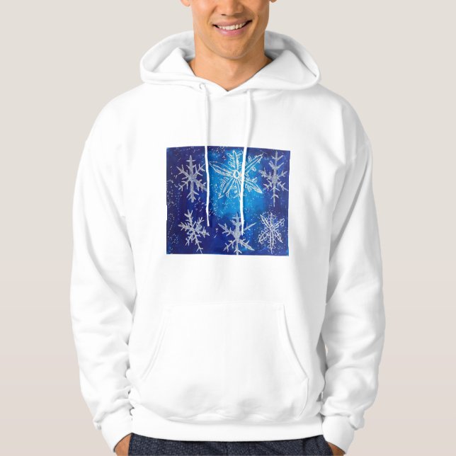 Sudadera de Navidad de copo de nieve de invierno (Anverso)