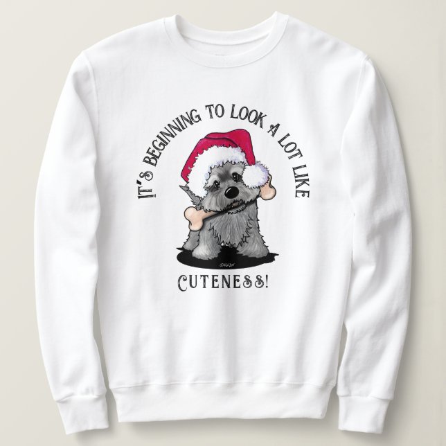 Sudadera de Navidad de KiniArt Cairn Terrier (Anverso del diseño)