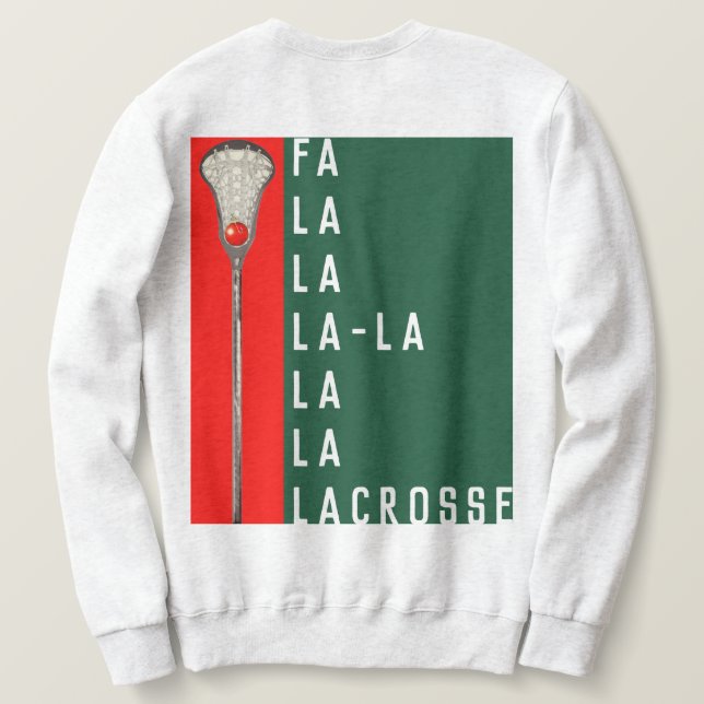 Sudadera de Navidad de Lacrosse (Reverso del diseño)