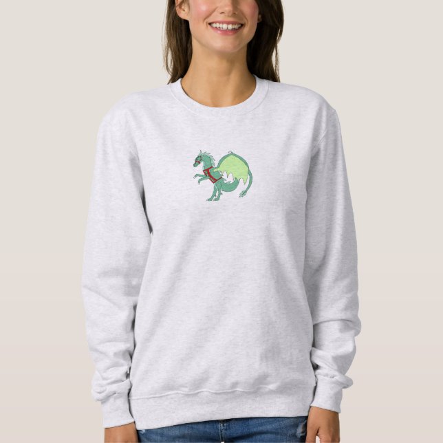 Sudadera de Navidad del Dragón de Hielo Verde Ment (Anverso)