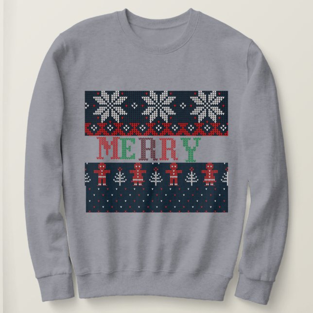 Sudadera de Navidad Feliz para Mujer (Anverso del diseño)