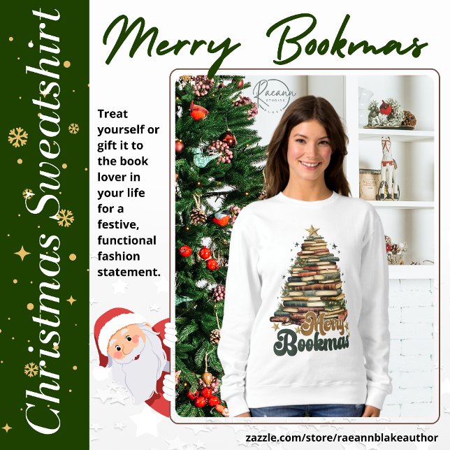 Sudadera de Navidad Merry Bookmas (Subido por el creador)