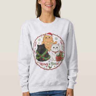 Sudadera de Navidad para Amantes de Gatos