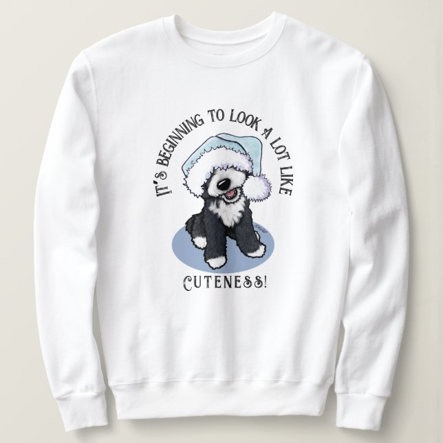 Sudadera de Navidad para cachorro de Bernadoodle K (Anverso del diseño)
