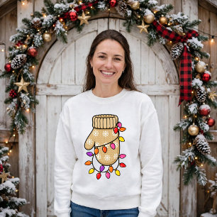 Sudadera de Navidad para Niñas con Mitones de Punt