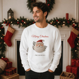 Sudadera de Navidad personalizada de Papá Noel par