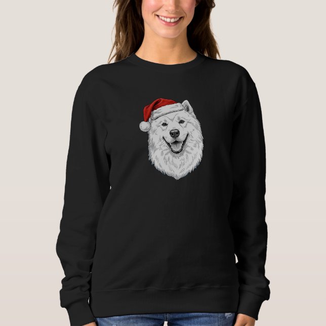 Sudadera de Navidad Samoyed – Regalo de Perro con  (Anverso)