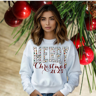 Sudadera de Navidades con guión de cerezo con patr