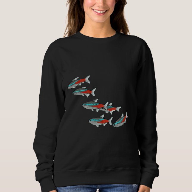 Sudadera De Neon Tetra Fish (Anverso)