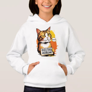 Sudadera de niña Gato con Actitud Sarcástica
