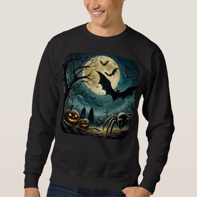 Sudadera de Noche Espeluznante de Halloween (Anverso)