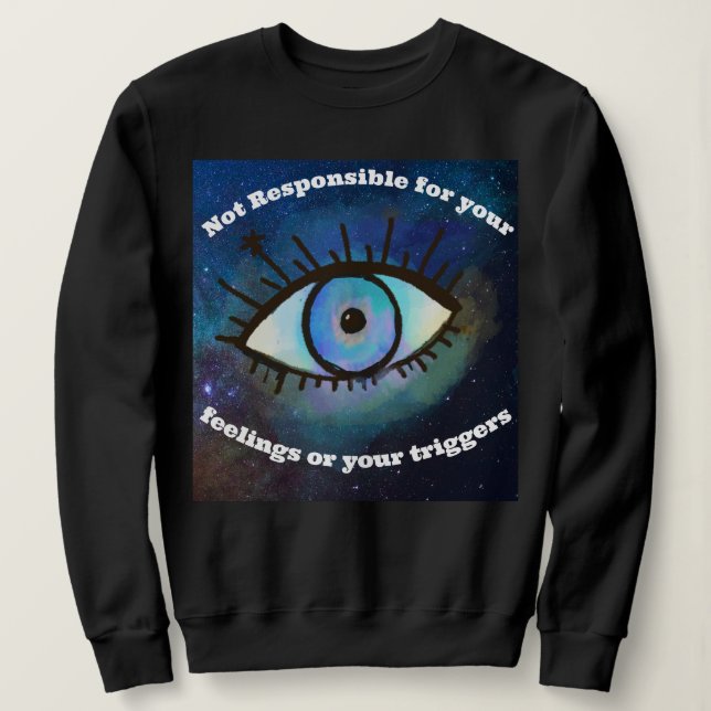 sudadera de ojos malvados (Anverso del diseño)