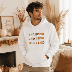 Sudadera de Otoño Agradecido Agraciado Bendito