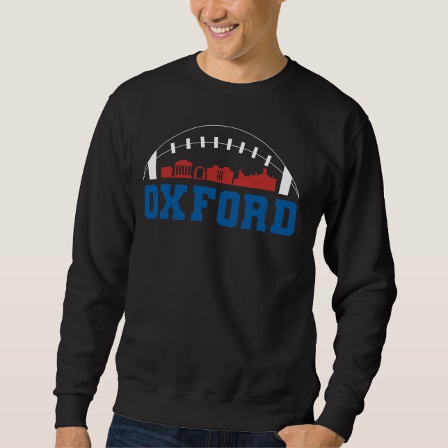 Sudadera de Oxford Mississippi Skyline Football (Anverso)