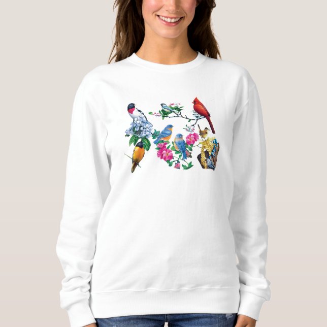 Sudadera de pájaros de patio trasero (Anverso)