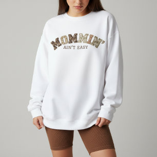 Sudadera de parches Mommin'