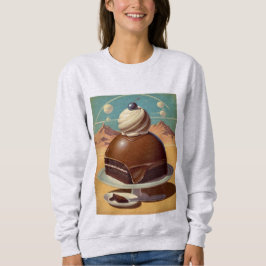 Sudadera de pastel retro futurista