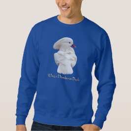 Sudadera de pato de mandarín blanco