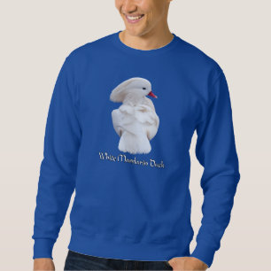 Sudadera de pato de mandarín blanco