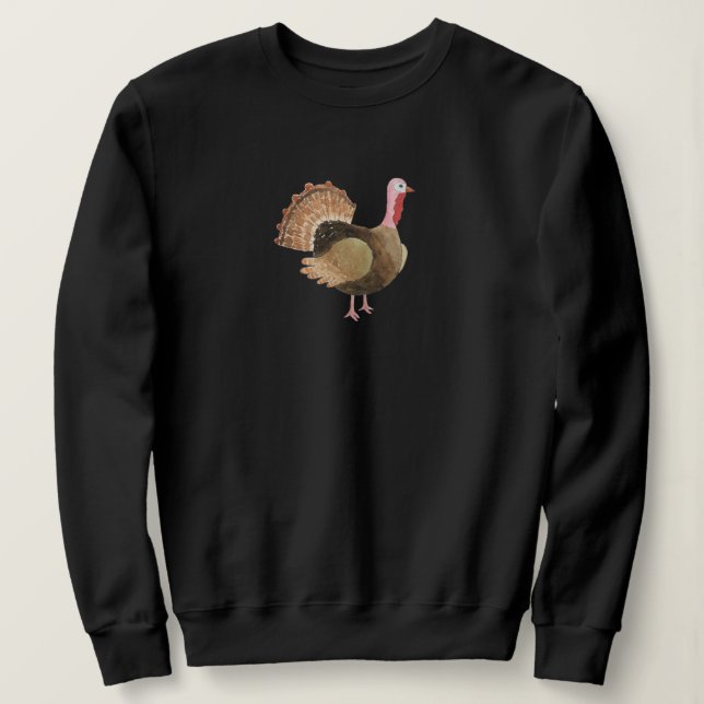 Sudadera De Pavo Adorable (Anverso del diseño)