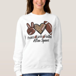 Sudadera de Paz, Amor, Fútbol
