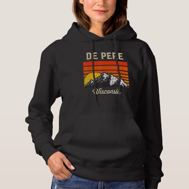 Sudadera De Pere Wisconsin Retro City State Usa (Anverso)