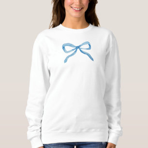 Sudadera de perrito de vaca azul