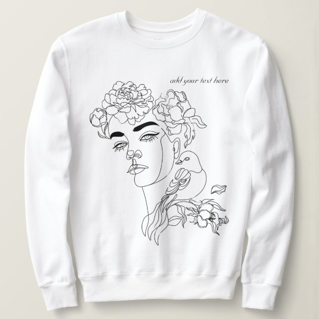 Sudadera De Pluma Única (Anverso del diseño)
