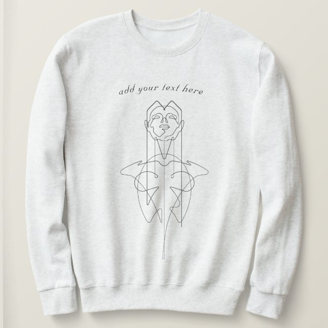 Sudadera De Pluma Única (Anverso del diseño)