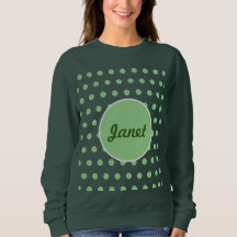 Sudadera de Polka Dot Personalizada (Verde Cazador