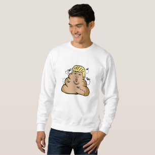 sudadera de poop donald trump mens