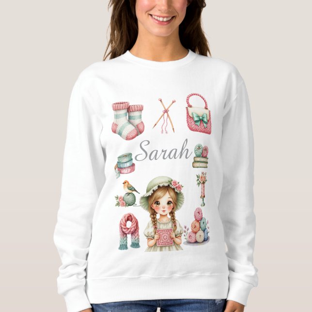 Sudadera de punto elegante (Anverso)