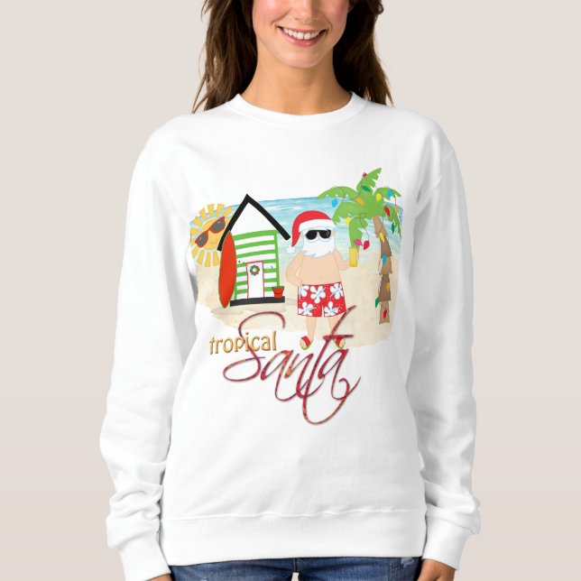 Sudadera de Santa Navidades Tropicales (Anverso)