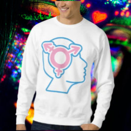 Sudadera de símbolo del orgullo trans